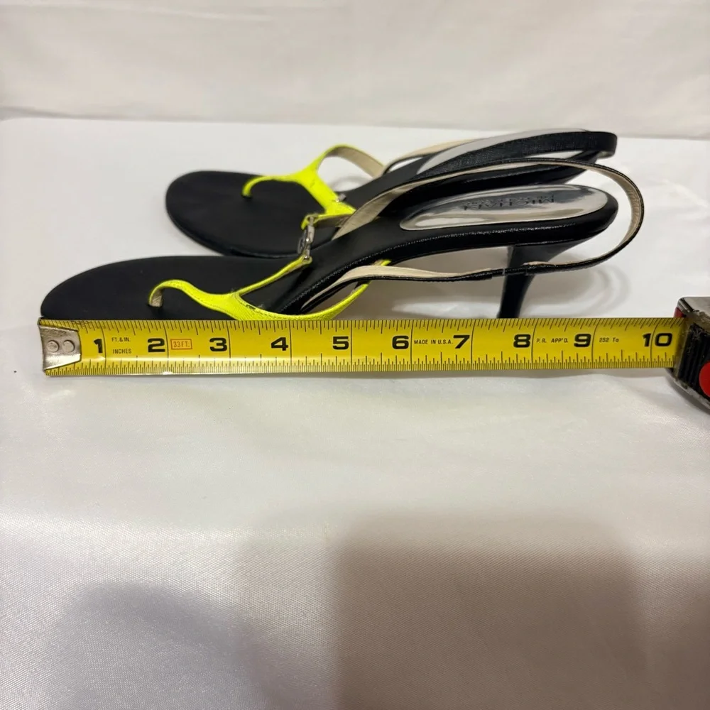Michael Kors Bridget Slingback Thong Sandals in neon yellow
